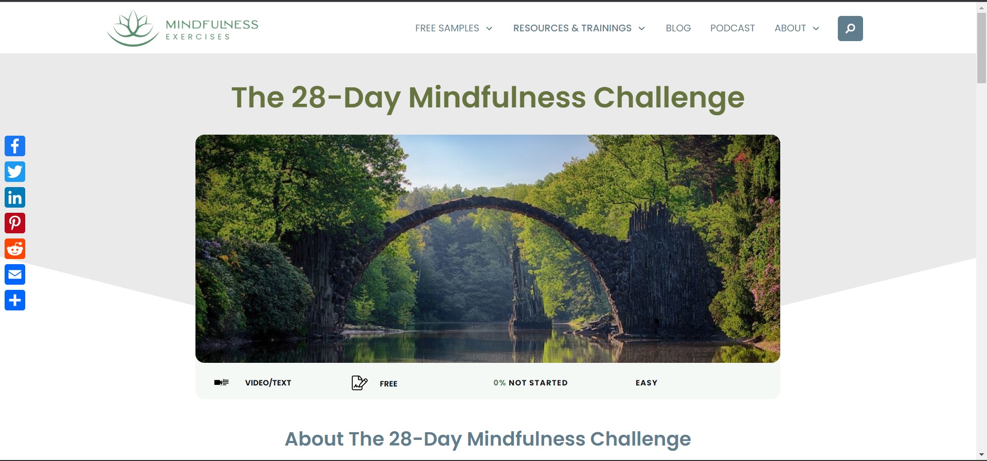 28-Day Mindfulness Challenge