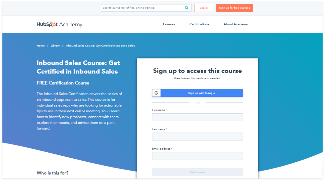 12 Free Online Courses with Certificates for Sales