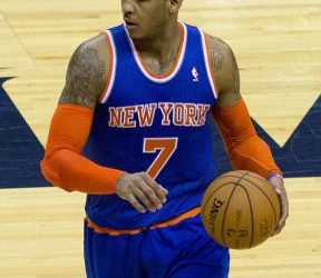 Anthony and the Knicks are having trouble in their new offensive scheme. Courtesy of Wikimedia