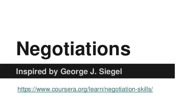 Negotiations George- Siedel