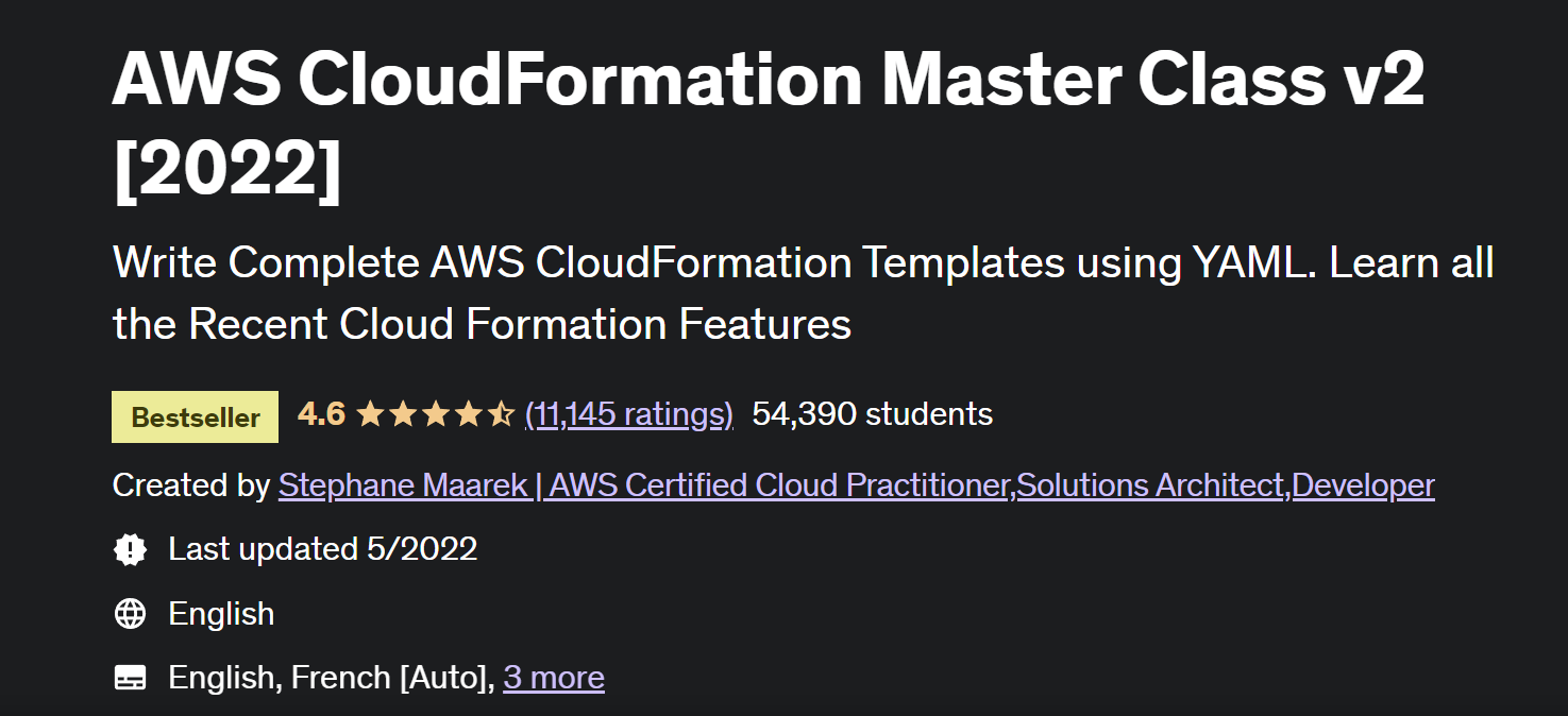 AWS CloudFormation Master Class v2 [2022]