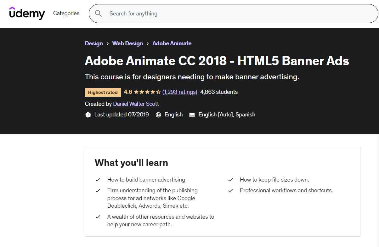 Adobe Animate CC 2018 - HTML5 Banner Ads