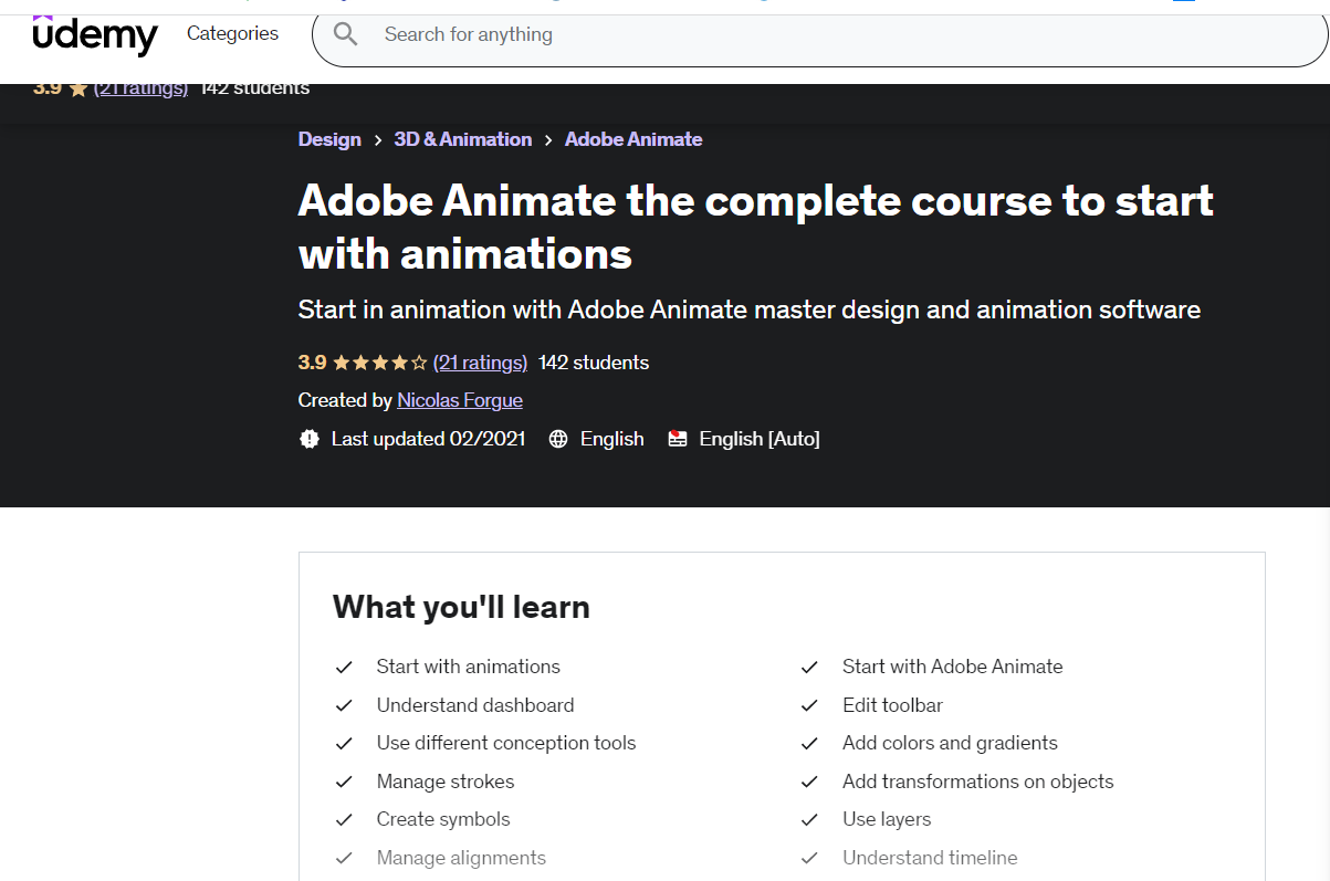 Adobe Animate the complete course to start with animations