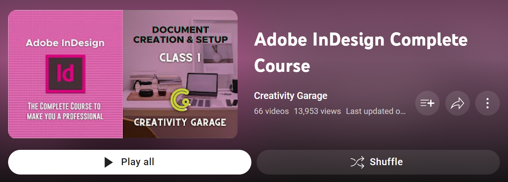 Adobe InDesign Complete Course