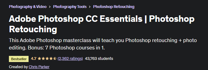 Adobe Photoshop CC Essentials| Photoshop Retouching
