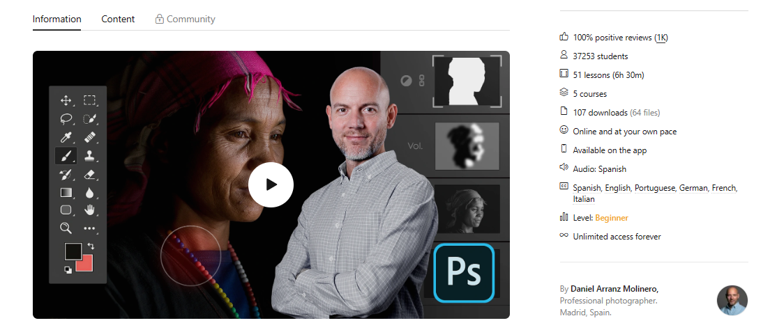 Adobe Photoshop for Editing and Retouching