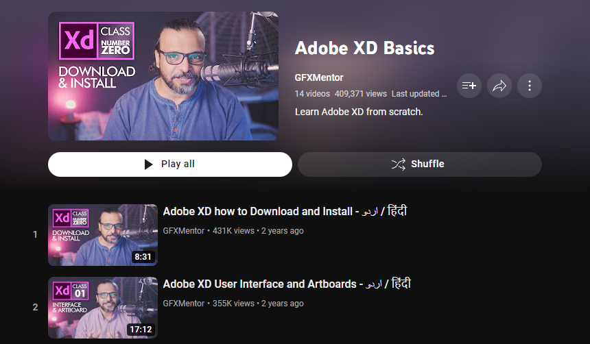 Adobe XD Basics By GFX Mentor