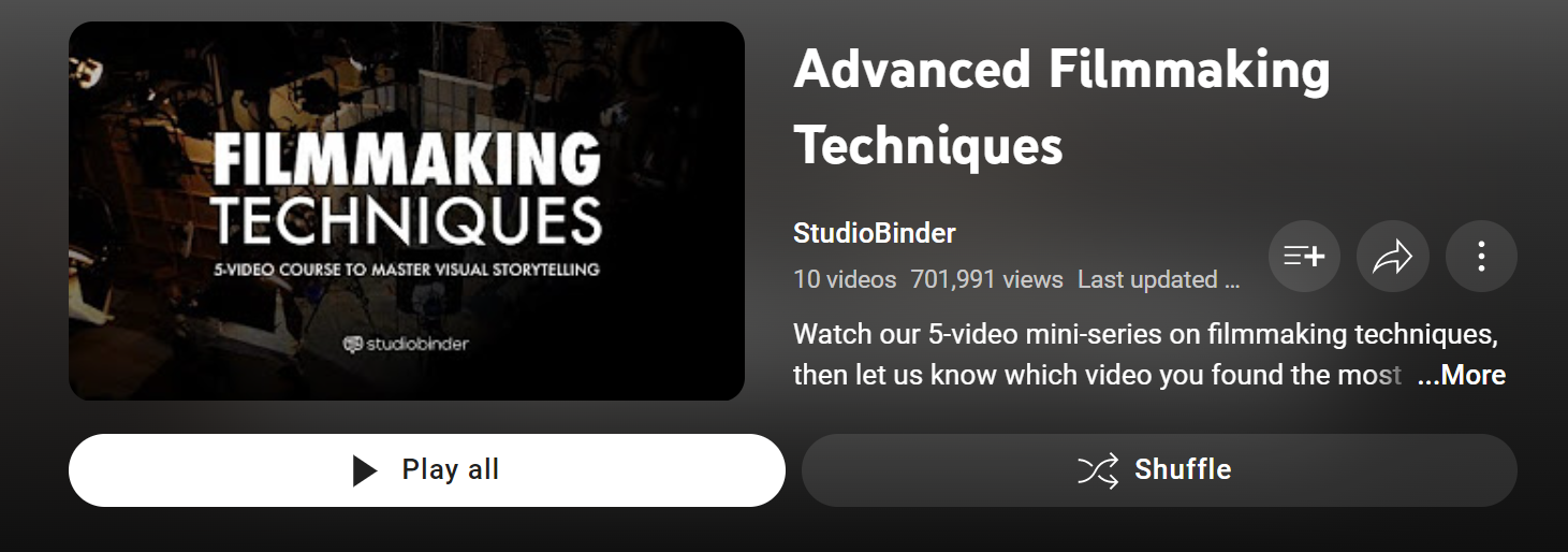 Advanced Filmmaking Techniques - StudioBinder