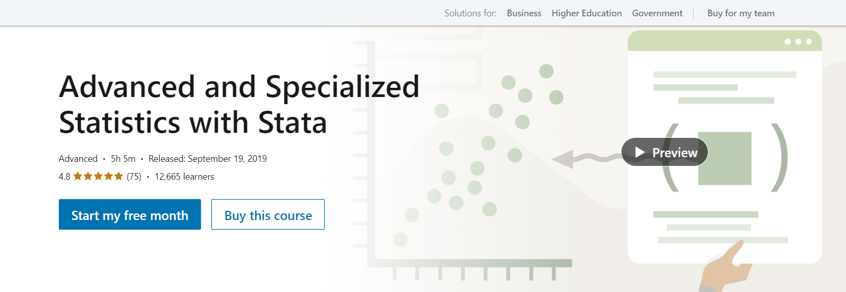 Advanced and Specialized Statistics with Stata