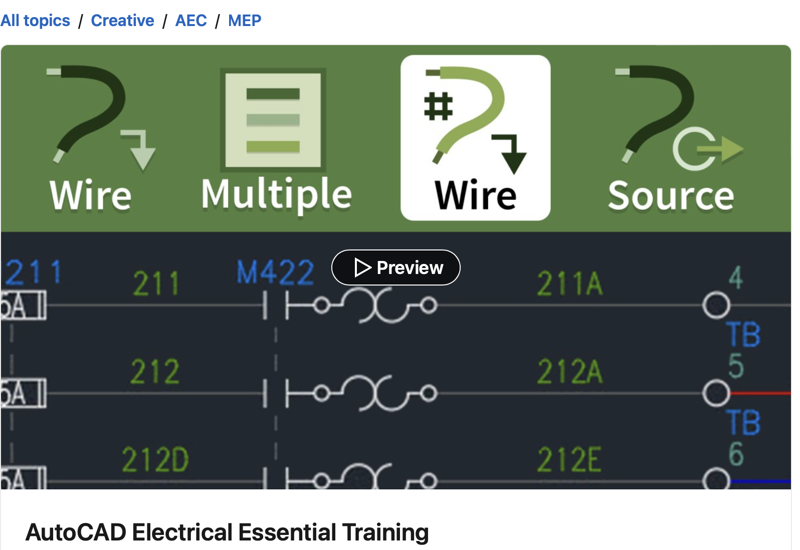 AutoCAD Electrical Essential Training