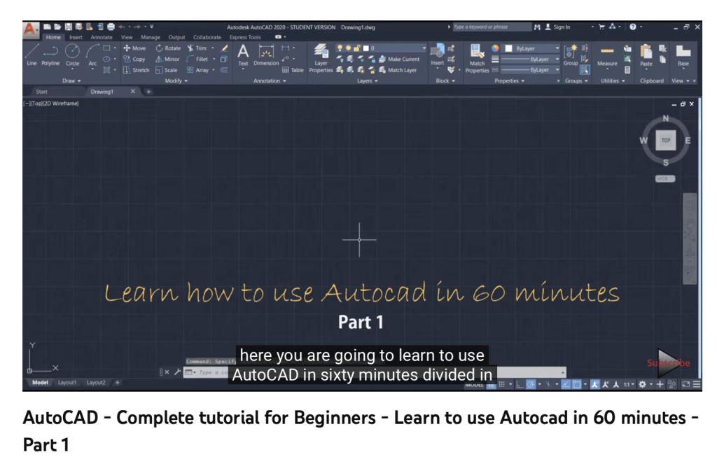 10 AutoCAD Courses You Need To Take ASAP Free Paid The Fordham Ram   AutoCAD Tutorials Full Beginners Course  1024x656 