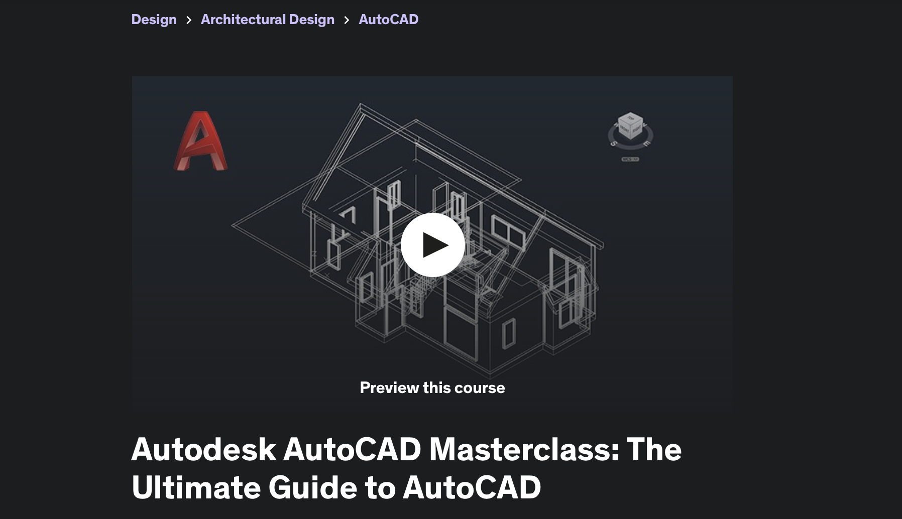 Autodesk AutoCAD Masterclass