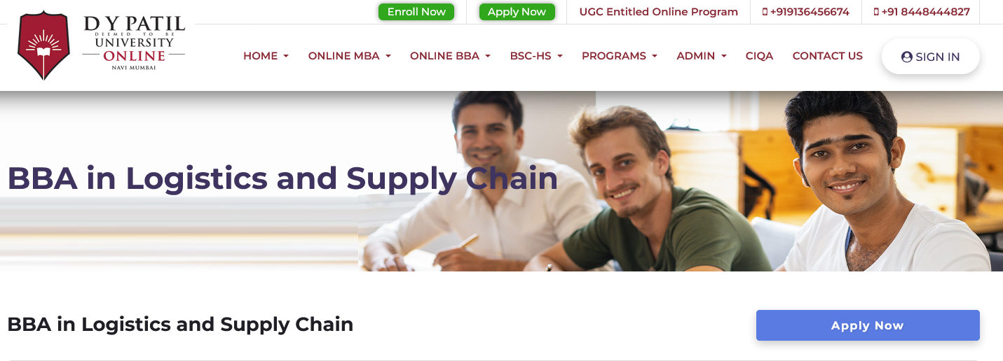 BBA Logistics and Supply Chain