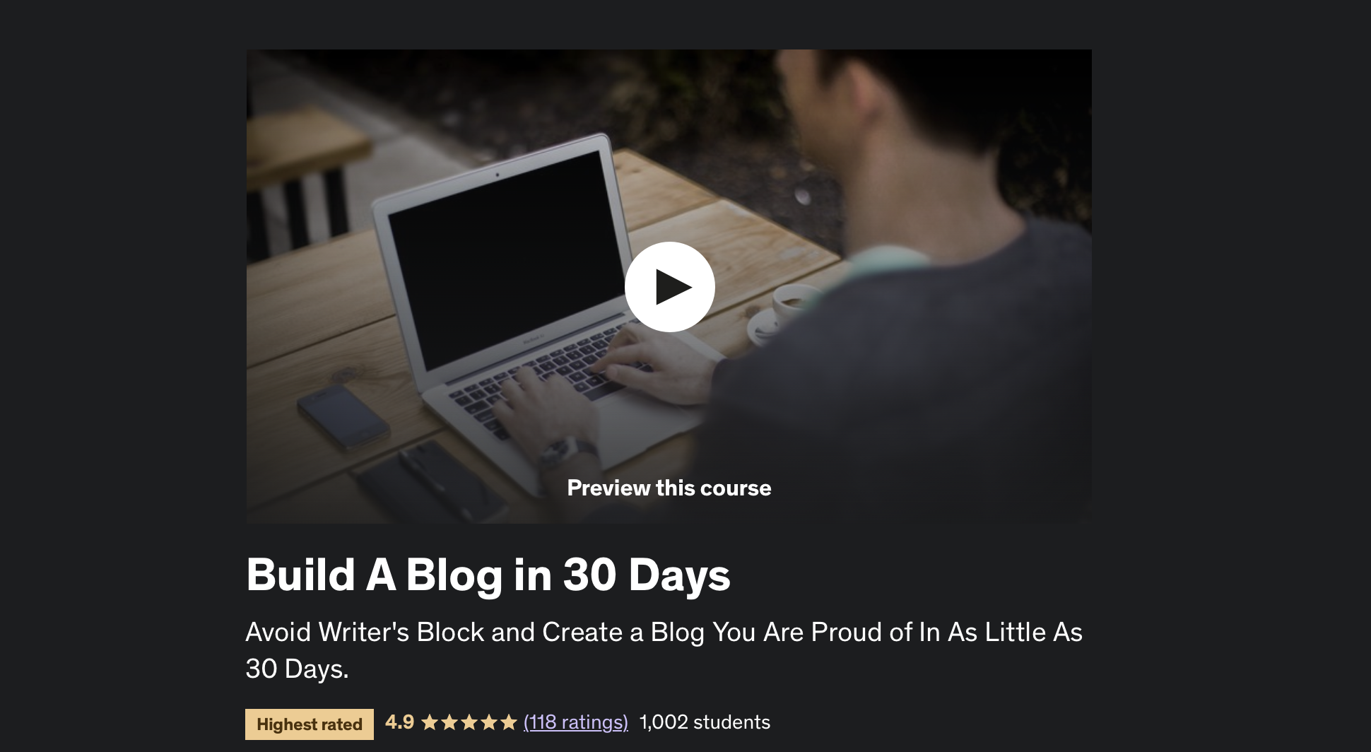 Build a Blog in 30 Days