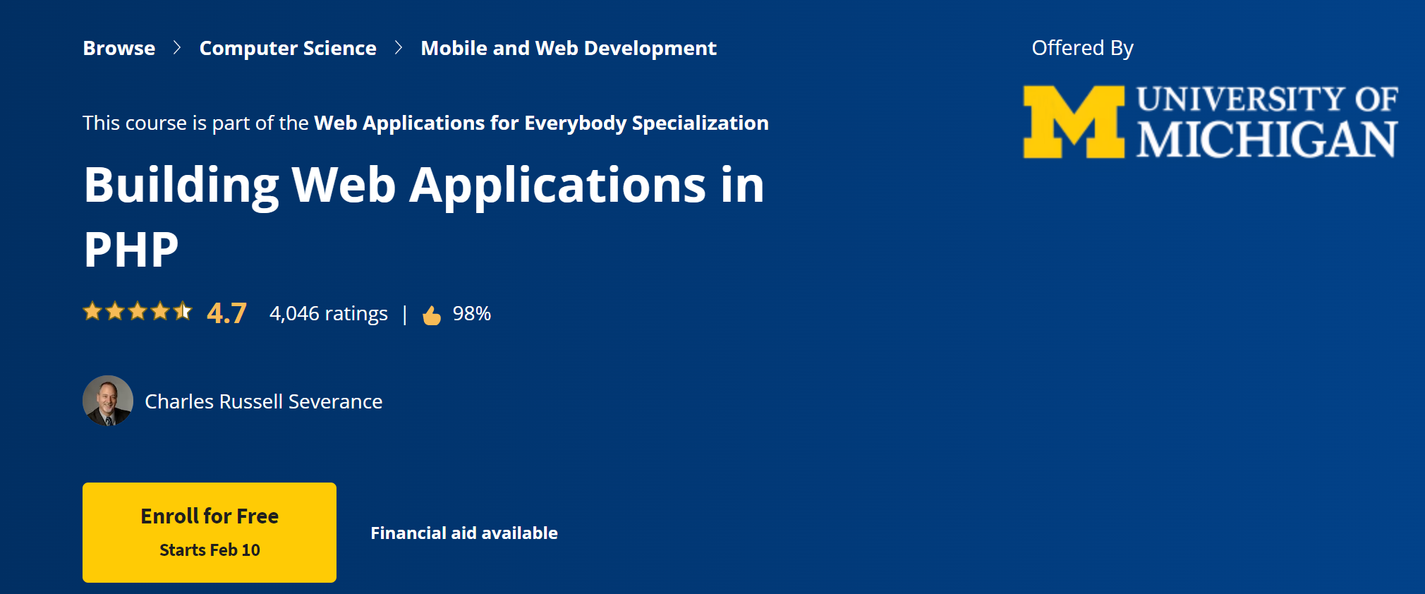 Building web applications in PHP