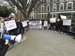 Students Protest White Supremacy At Fordham