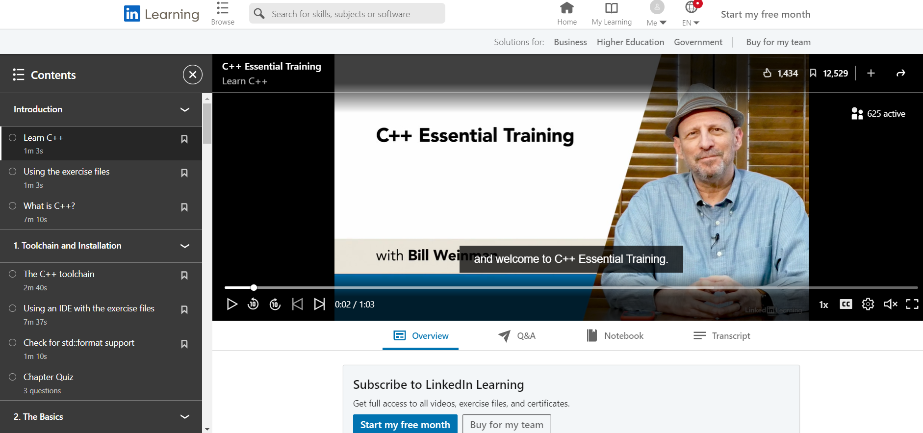C++ Essential Training – LinkedIn Learning