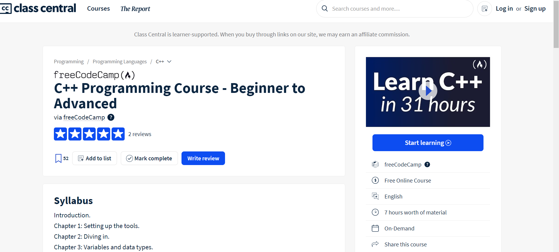 C++ Programming Course – Beginner to Advanced