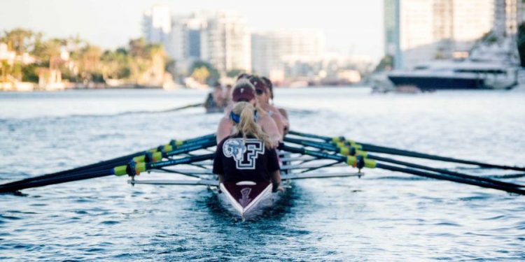 The rowing team went down to Florida for thier spring training session (Andrea Garcia/The Fordham Ram).