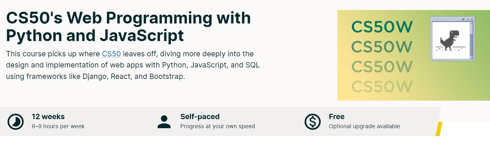 CS50's Web Programming with Python and JavaScript