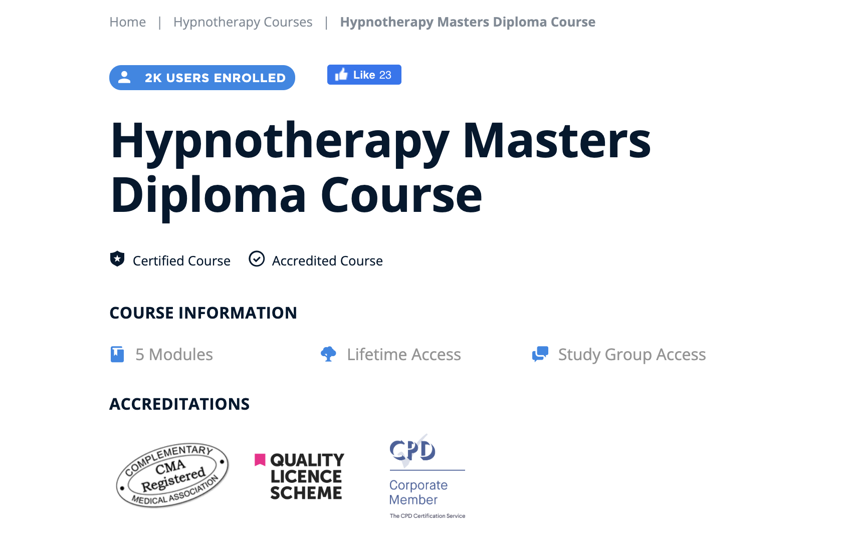 Competence Center Hypnotherapy Master Diploma Course