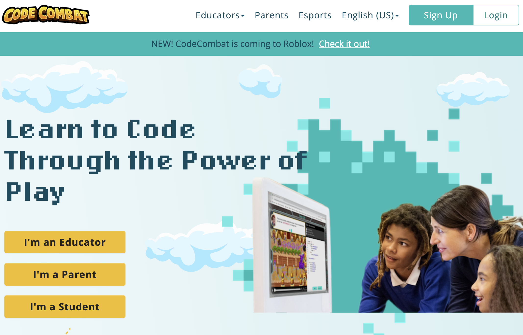 Codecombat.com best coding websites for kids