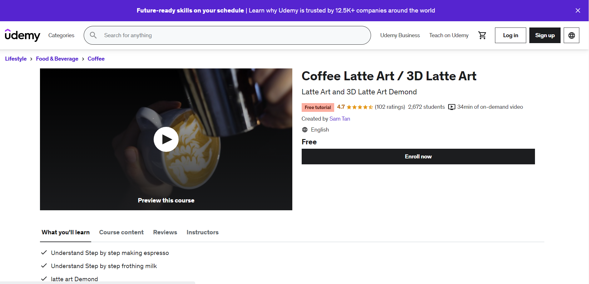 Coffee Latte Art: 3D Latte Art