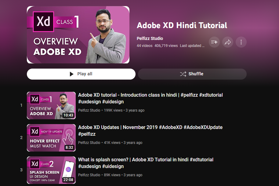 Complete Adobe XD Course In Hindi