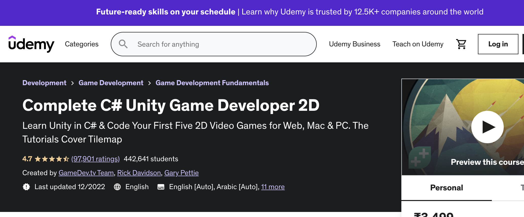 Complete C# Unity Developer 2D