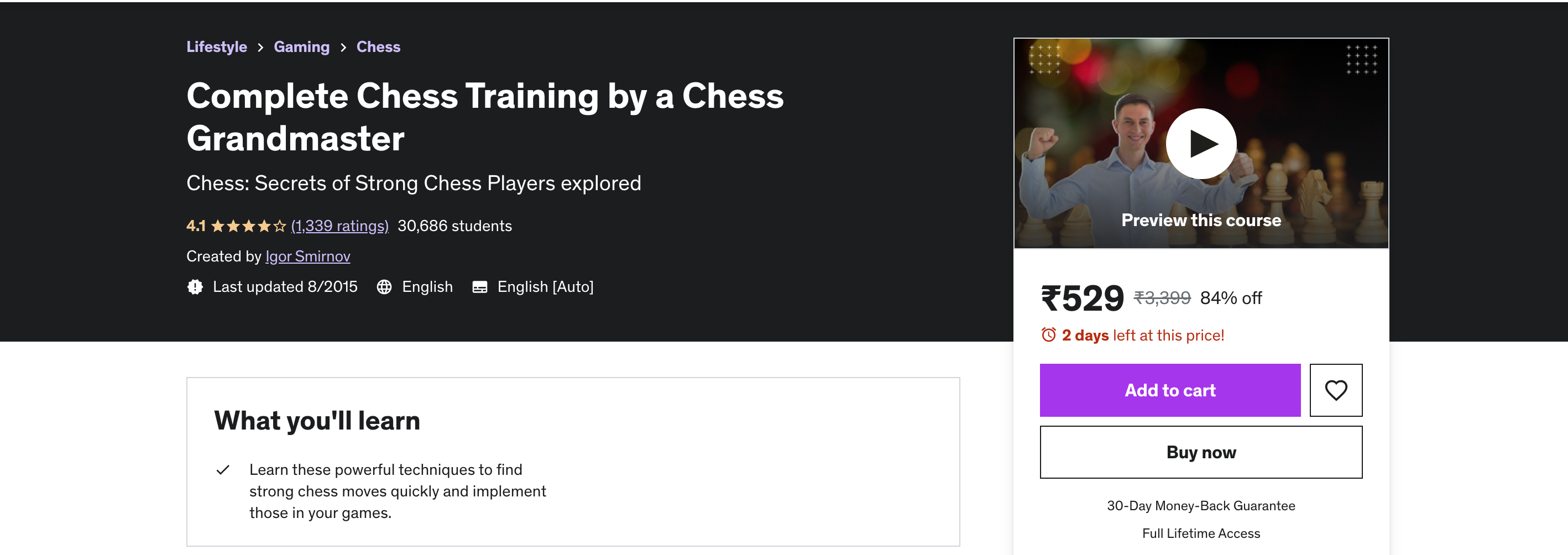 Complete Chess Training by a Chess Grandmaster