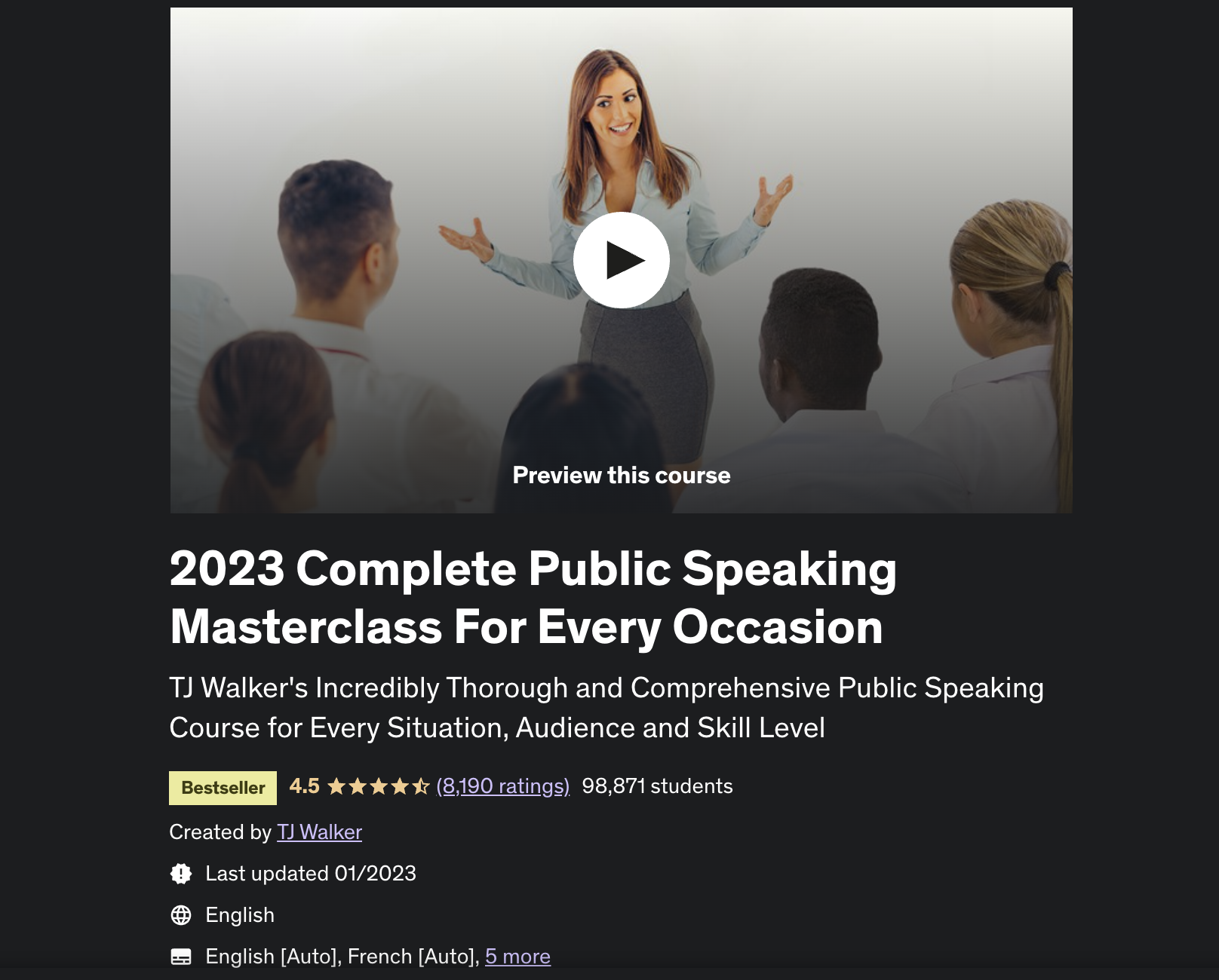 Complete Public Speaking Masterclass for Any Occasion