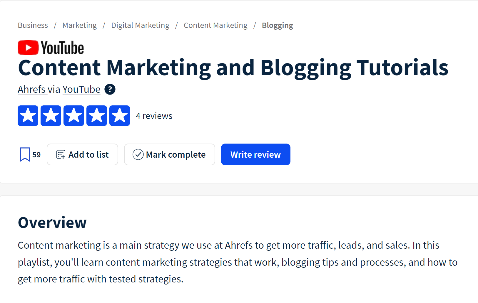 Content Marketing and Blogging Tutorials