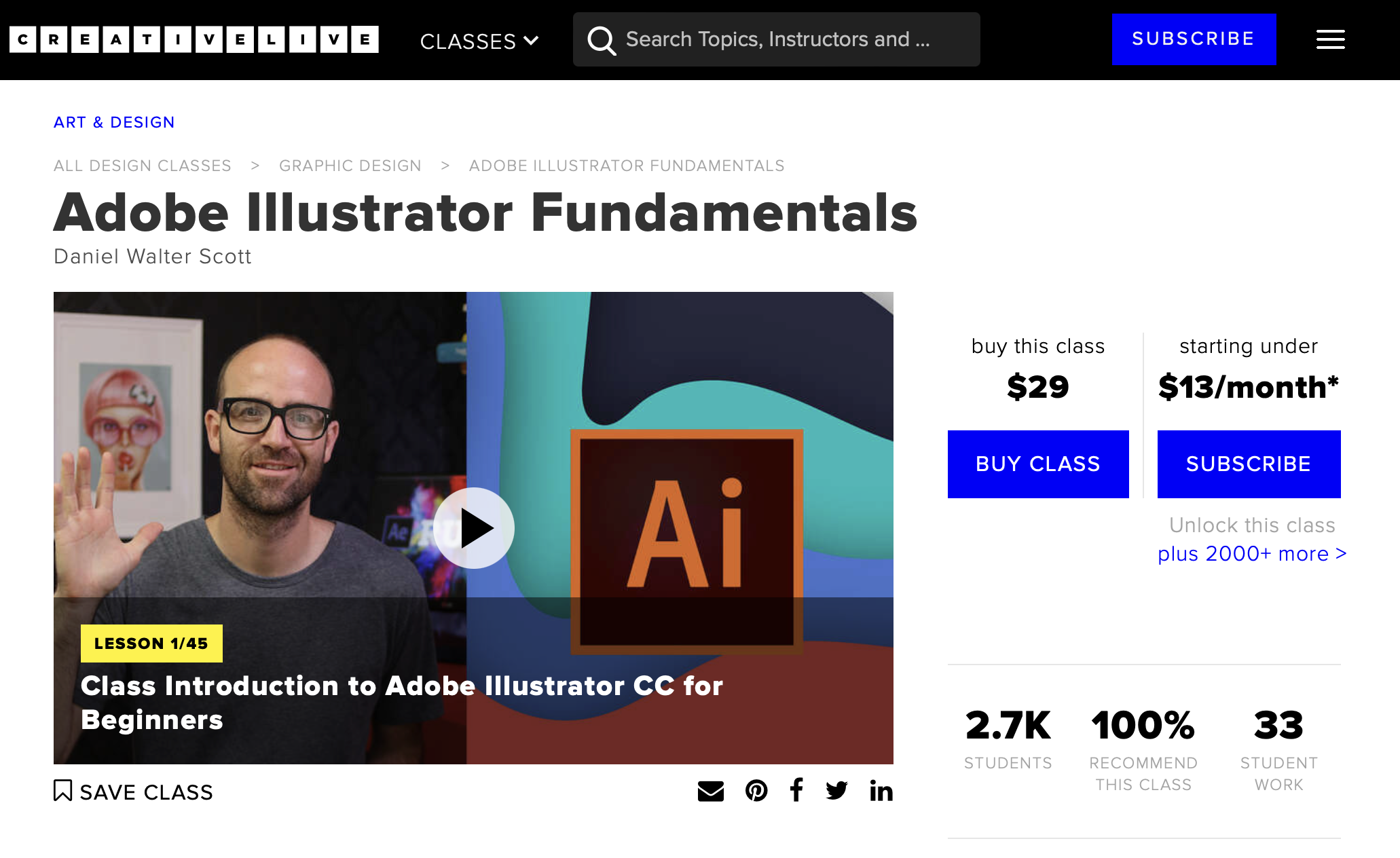 Creative Live Adobe Illustrator Fundamentals
