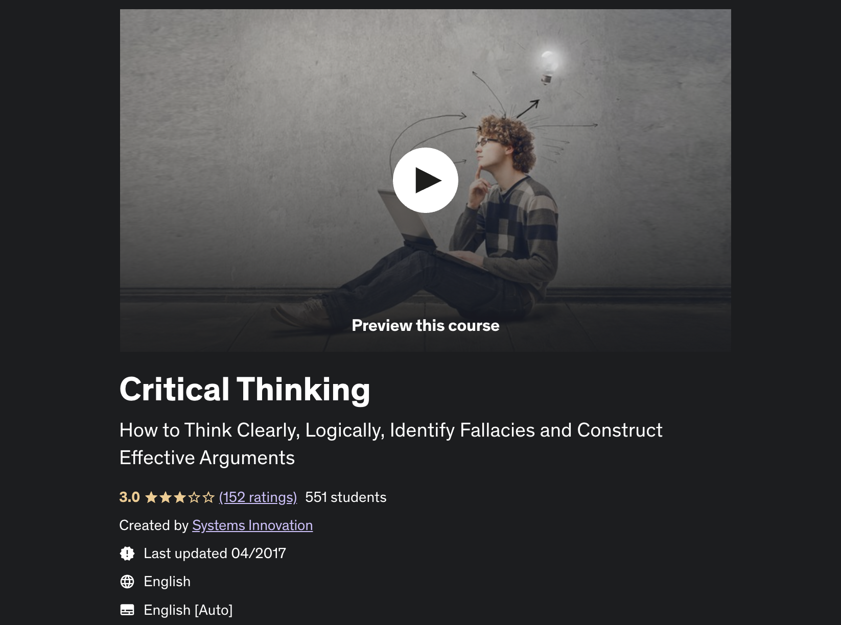 Critical Thinking with Logic