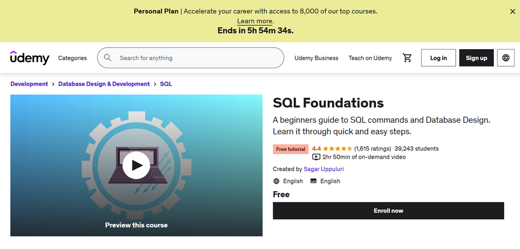 Database Design and SQL Foundations