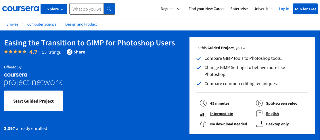 Easing the Transition to GIMP for Photoshop User