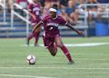Danielle Etienne (above) has competed with the Haitian national team as just a freshman at Fordham. (Courtesy of Fordham Athletics)