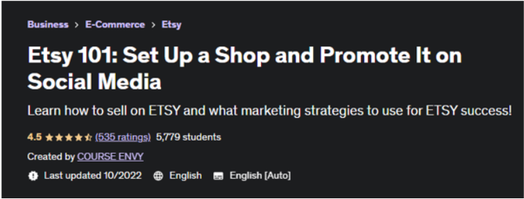 Etsy 101 Set Up A Shop And Promote It On Social Media