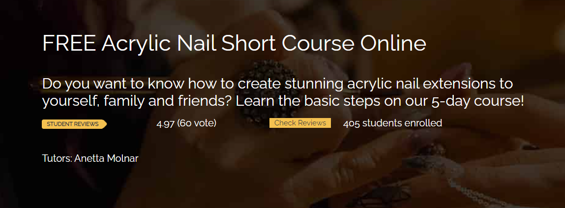 FREE Acrylic Nail Short Course Online 