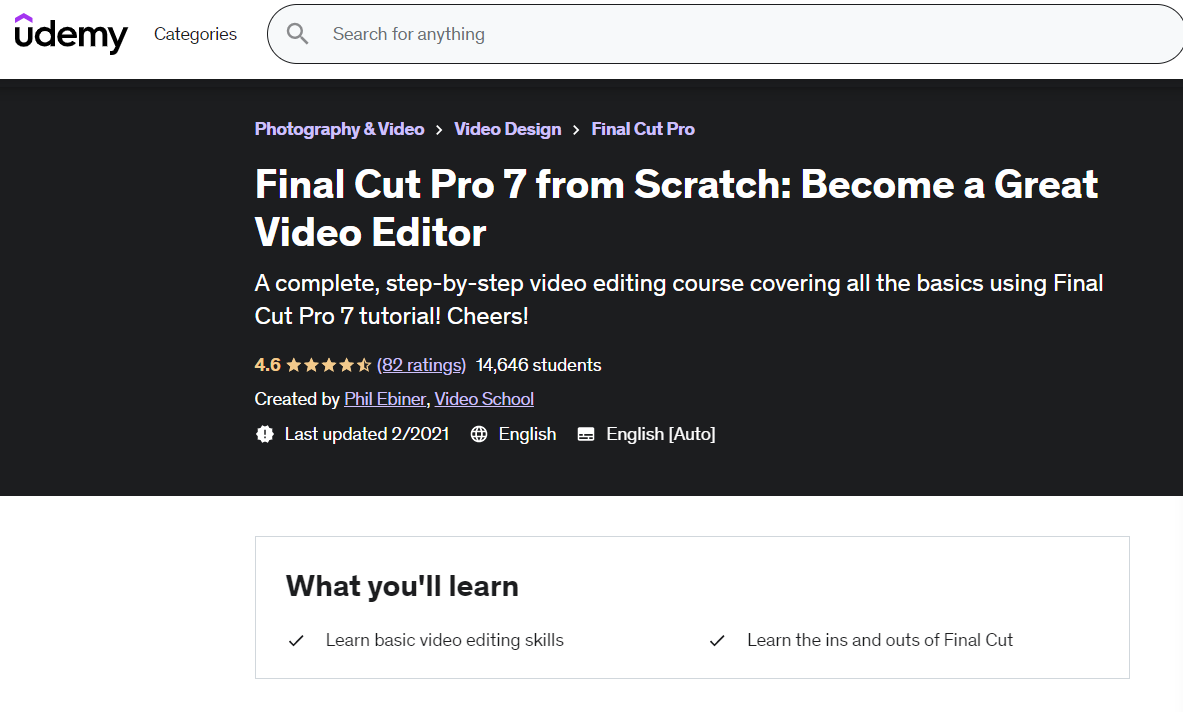 Final Cut Pro 7 from Scratch