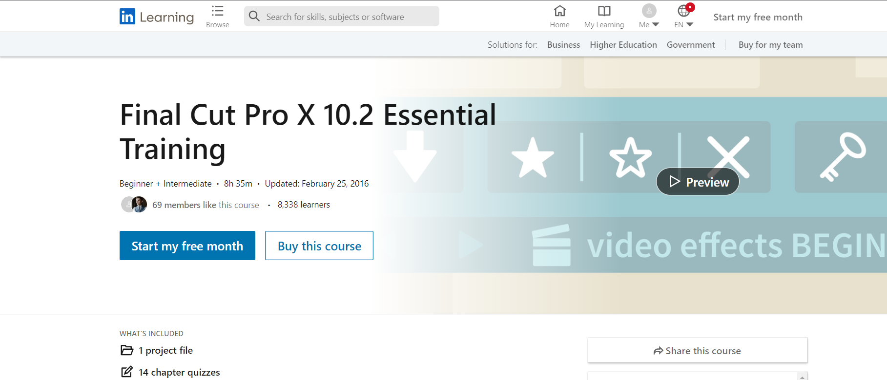 Final Cut Pro X 10.2 Essential Training