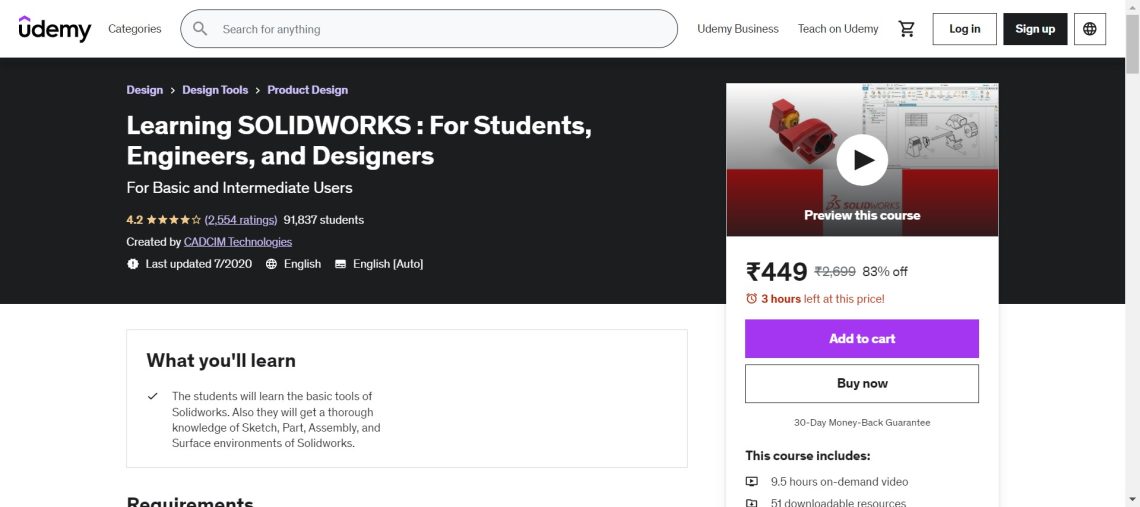 12 Best Online SolidWorks Courses To Master 3D Design - The Fordham Ram