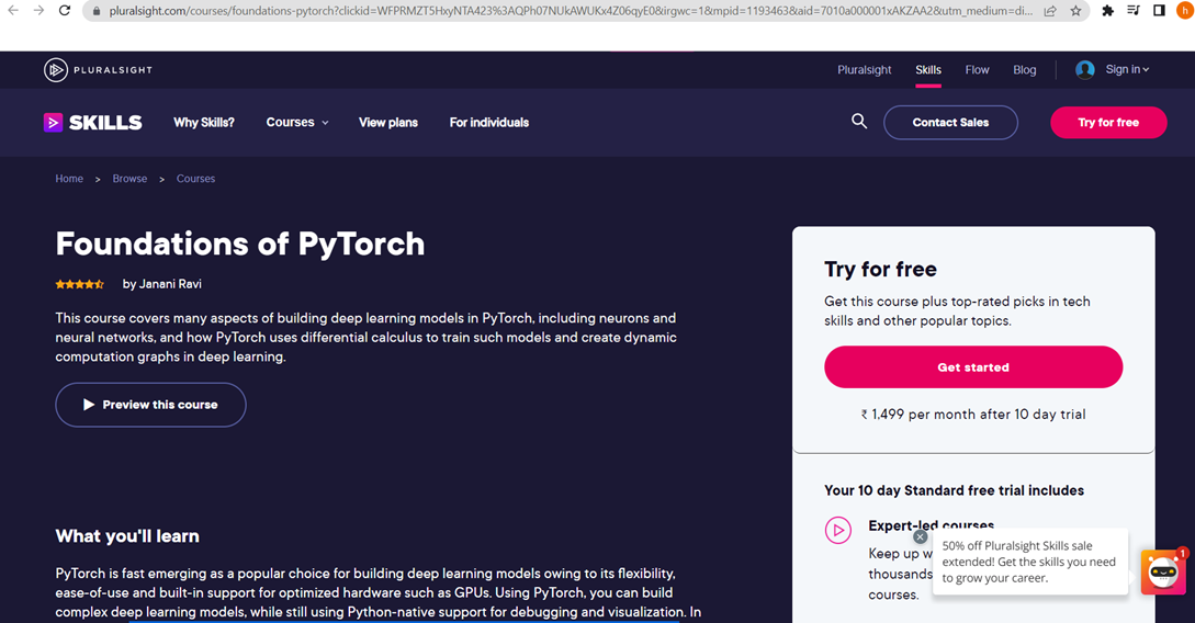 Foundations of PyTorch