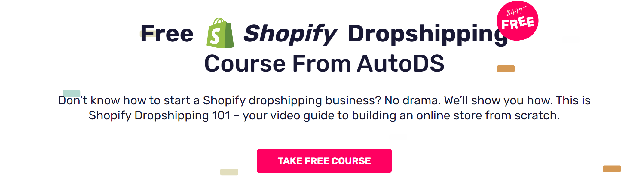 Free Shopify Dropshipping Course