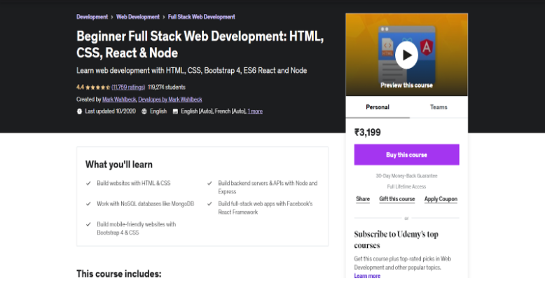 Full Stack Web Development