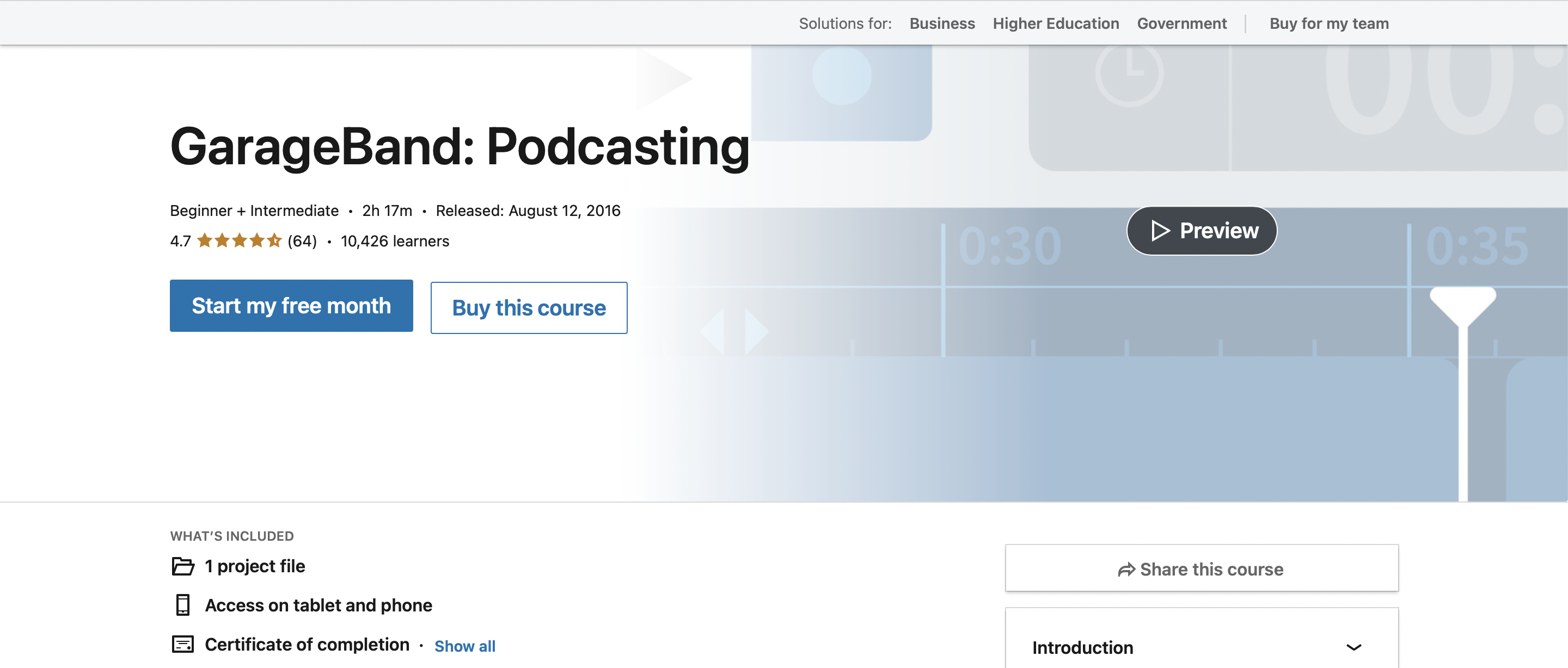 GarageBand Podcasting Training