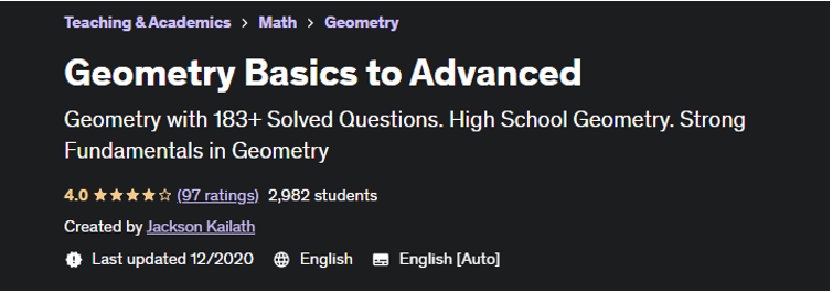 Geometry Basics To Advanced