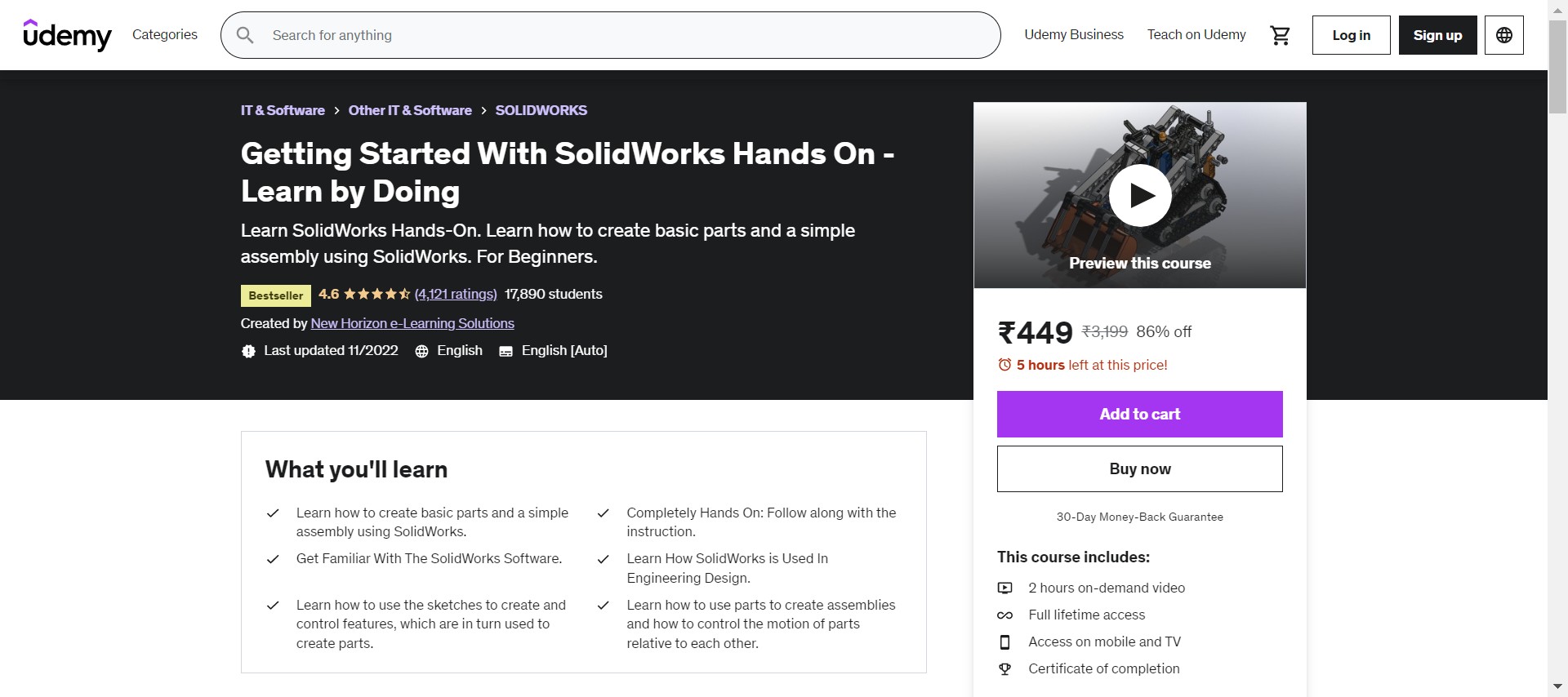 Getting Started with Solidworks Hands-On Learn by Doing