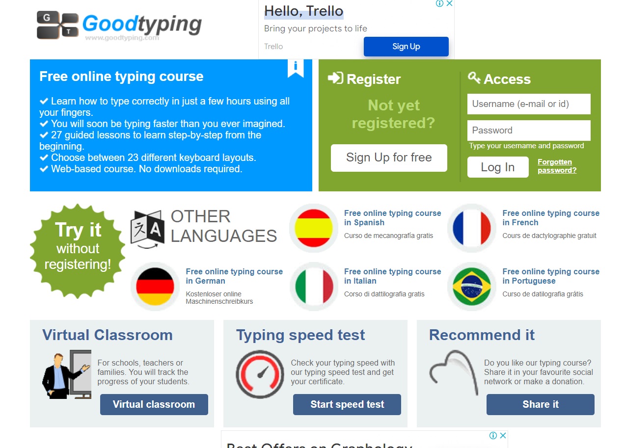 Goodtyping's Online Typing Course