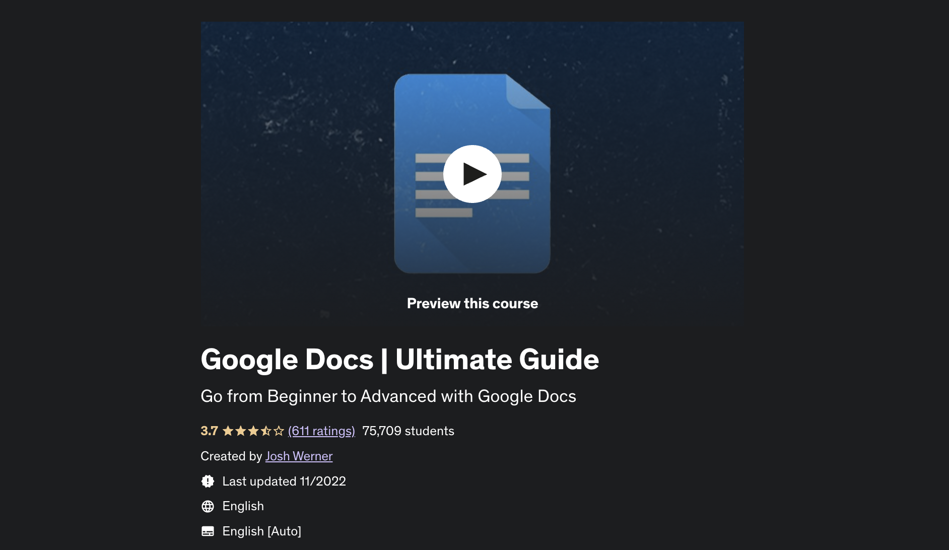 Google Docs Ultimate Guide
